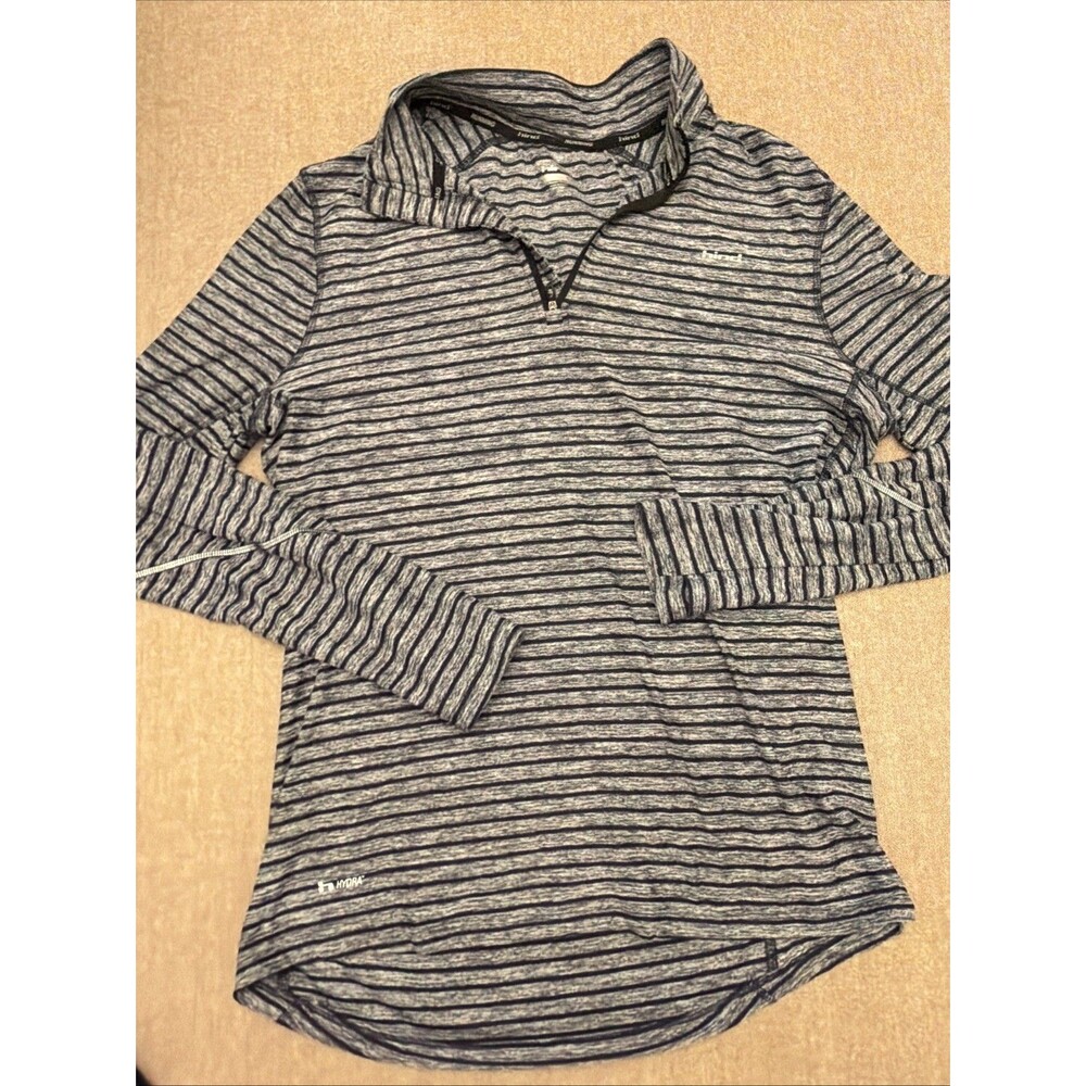 Hind Running Shirt Mens Large Grey Blue Long Sleeve Performance Athletic Train